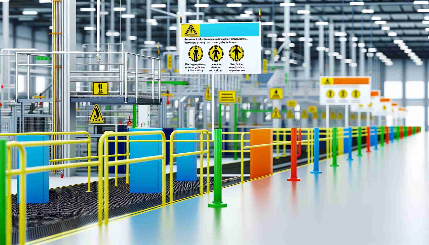 An image illustrating Enhancing Workplace Safety: The Role of Safety Rail and Signage Installations